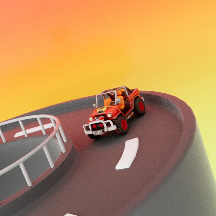C4D 小车 2