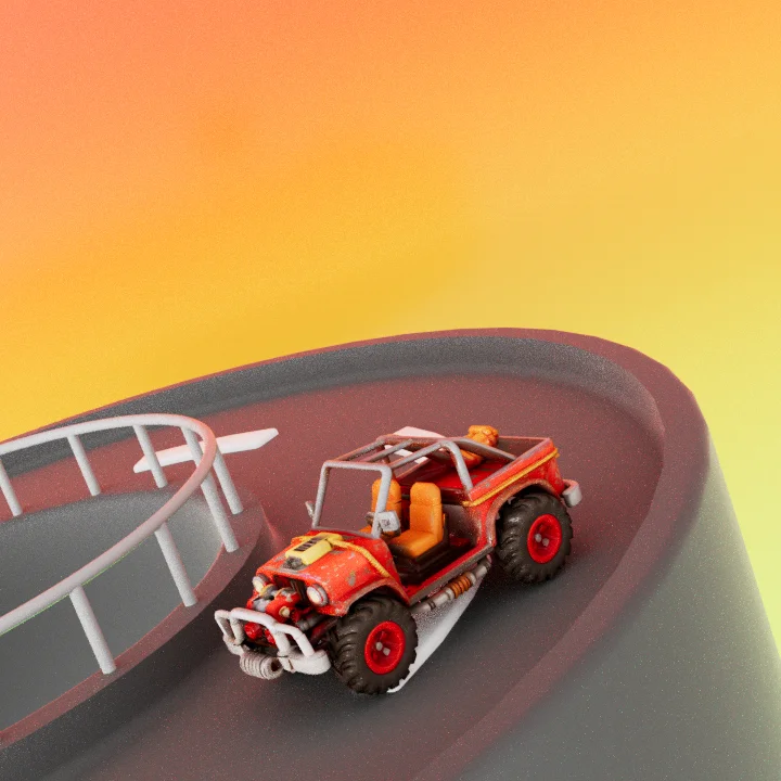 C4D 小车 3